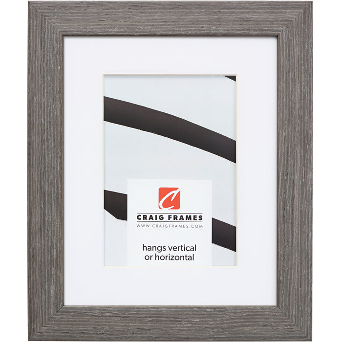 Farmhouse Essentials 1.25", Charcoal Gray Matted Picture Frame