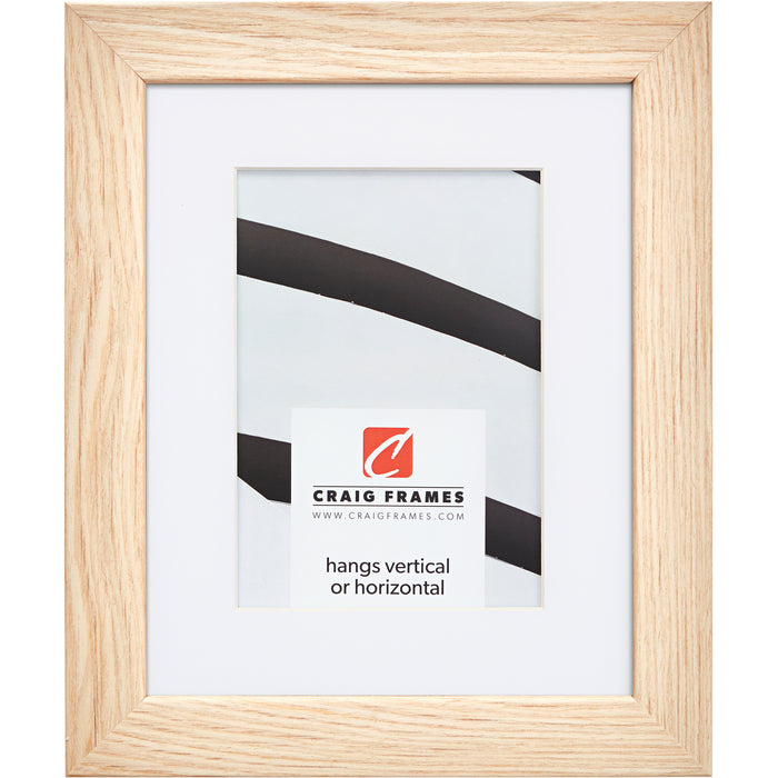 Farmhouse Essentials 1.25", Nordic Oak Natural Matted Picture Frame
