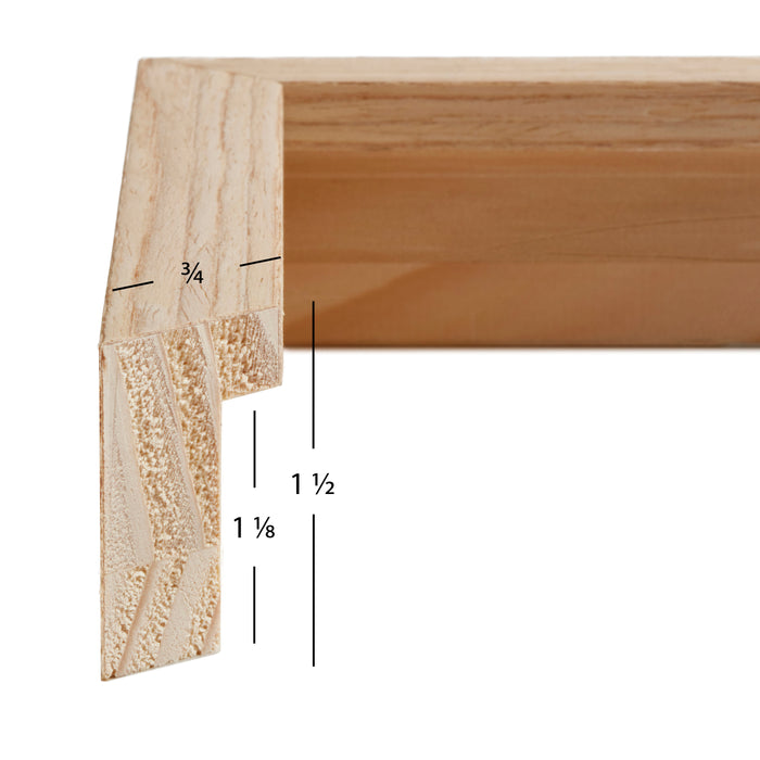 Farmhouse Essentials Tall .75", Nordic Oak Natural Matted Picture Frame