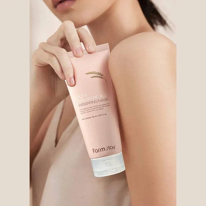 [Farmstay] Rice & Hyaluronic Acid Wrapping Mask 150ml - Ballagrio