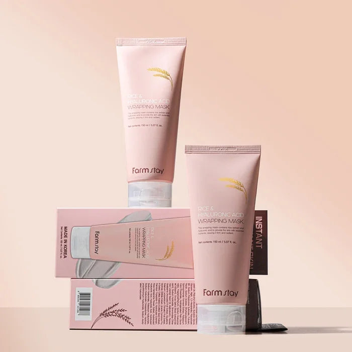 [Farmstay] Rice & Hyaluronic Acid Wrapping Mask 150ml - Ballagrio