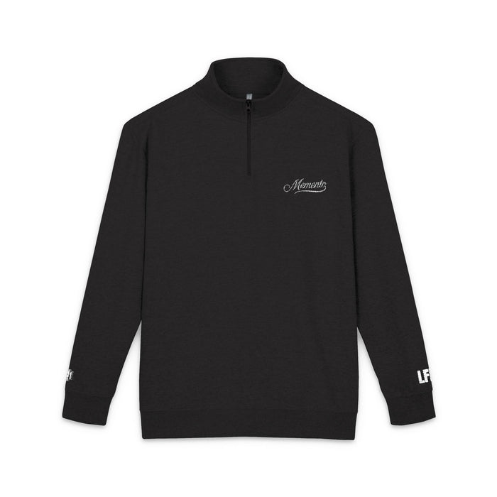 Fleece Pullover Embroidered with Memento Mori LFRH Live Fearless, Remember Humbly - Memento Mori Clothing