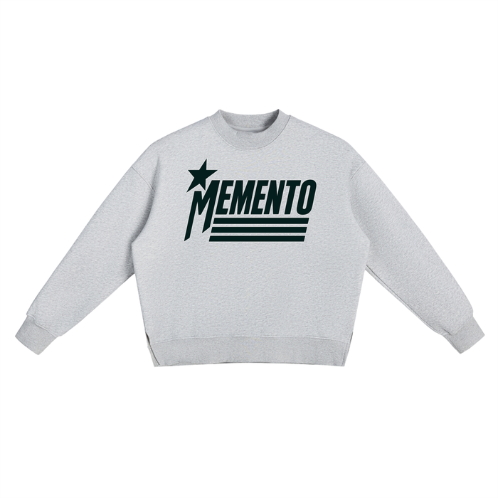Fleece Side Slit Crewneck Sweatshirt - Memento Mori Clothing
