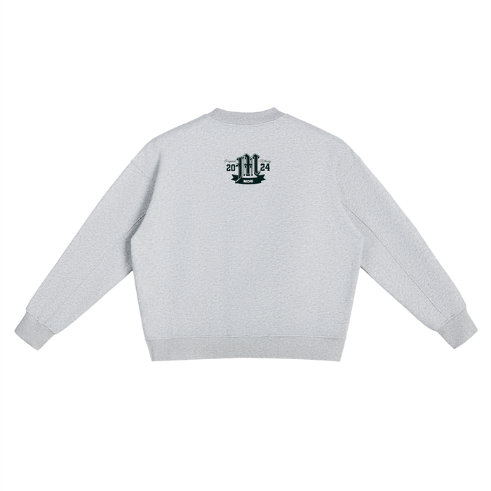 Fleece Side Slit Crewneck Sweatshirt - Memento Mori Clothing