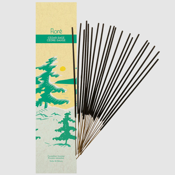 Flore Cedar Sage Incense Sticks