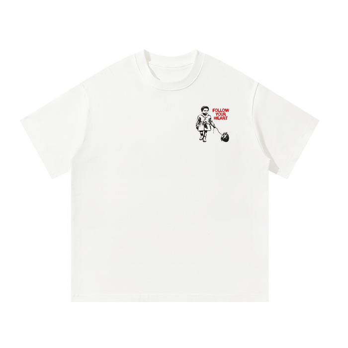 Follow Your Heart Unisex Oversized T-Shirt - Memento Mori Clothing