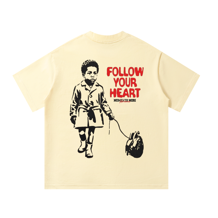 Follow Your Heart Unisex Oversized T-Shirt - Memento Mori Clothing