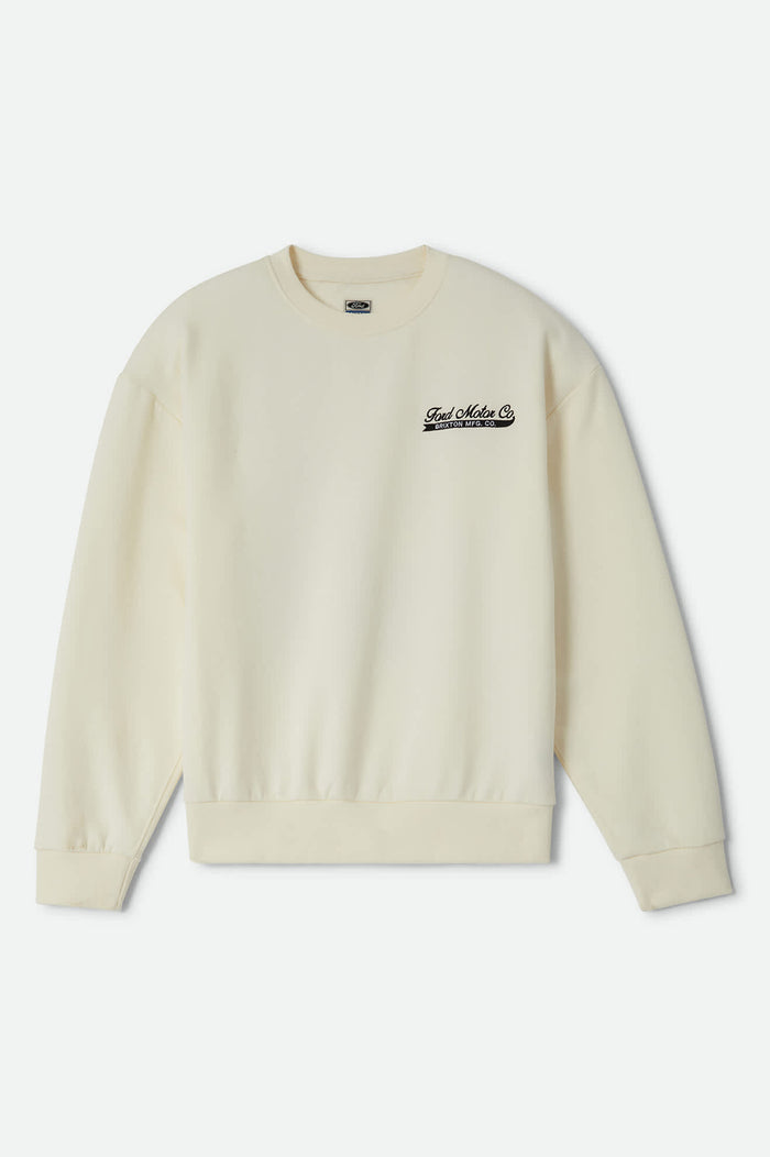 Men's Ford 71 Pickup Crew in the color Wimbledon White - Front Product View