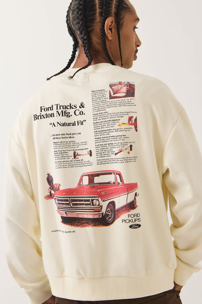 Men's Ford 71 Pickup Crew in the color Wimbledon White - Additional Fit image