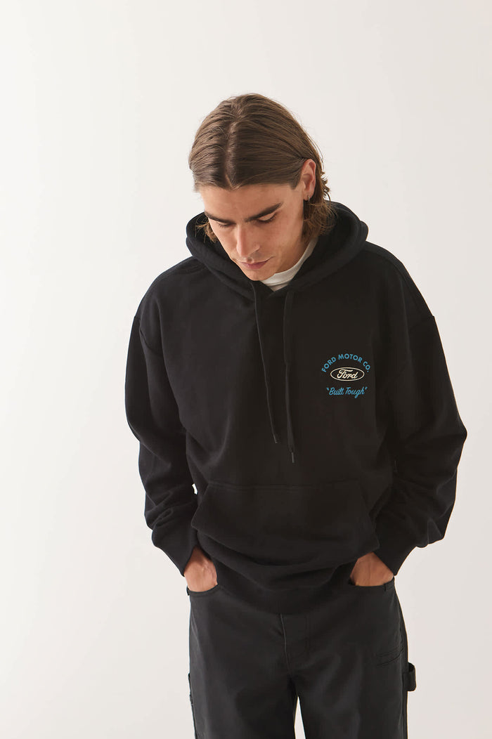 Men's Ford Built Tough 4x4 Hood in the color Burnt Rubber - Men's Side View