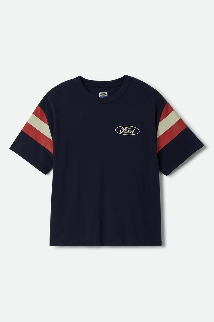 Men's Ford Built Tough Jersey in the color American Navy - Front Product View
