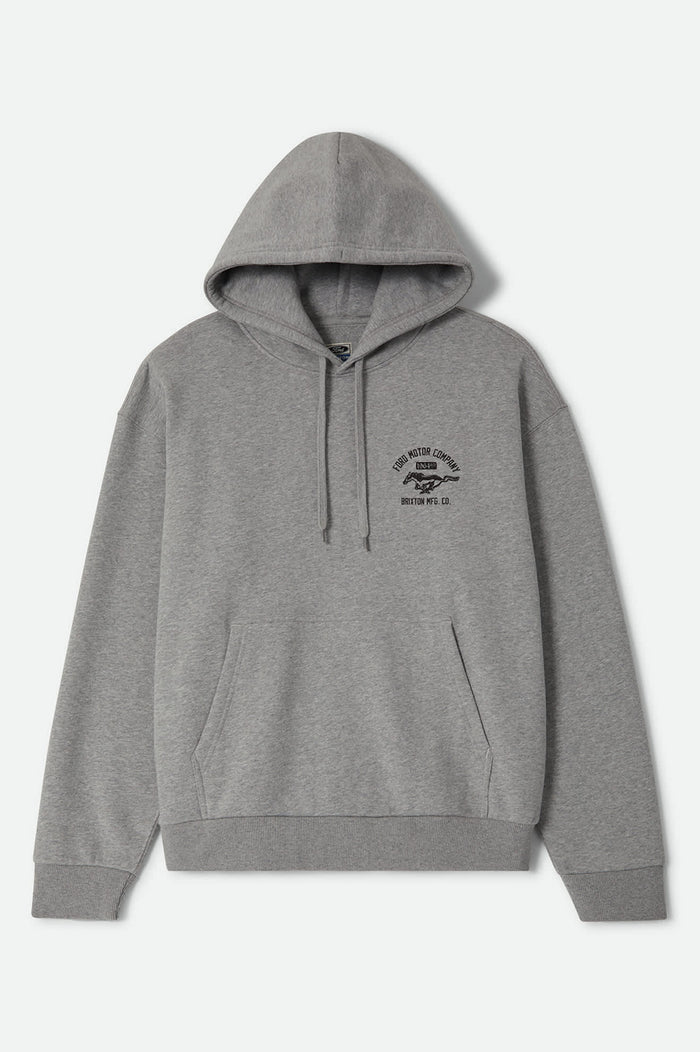 Men's Ford Mustang Hood in the color Heather Grey - Front Product View