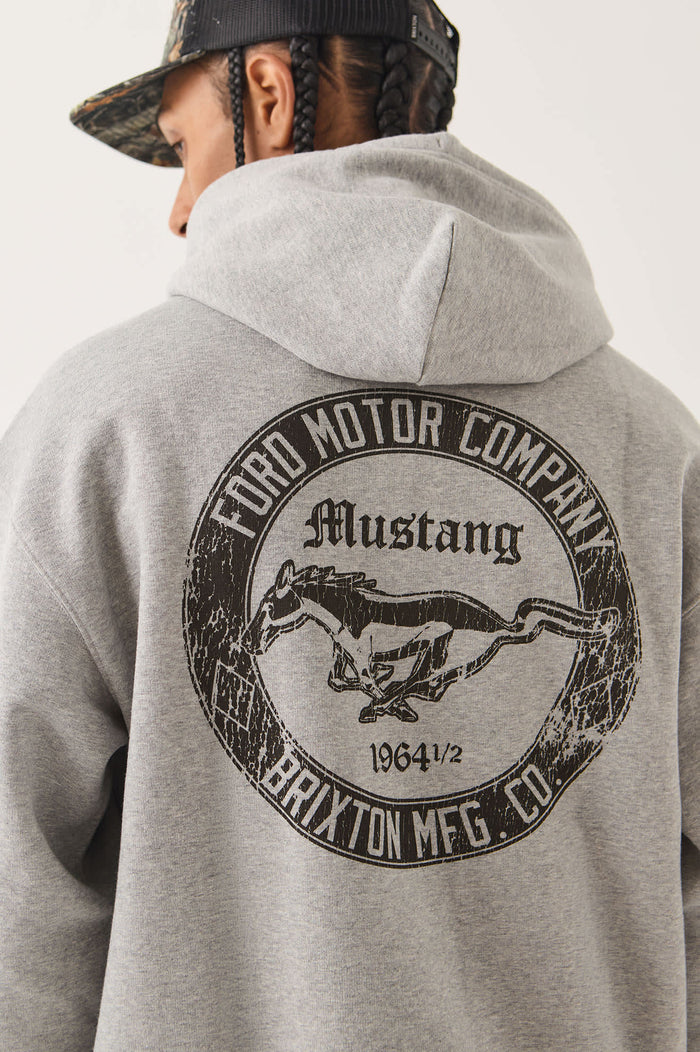 Men's Ford Mustang Hood in the color Heather Grey - Additional Fit image