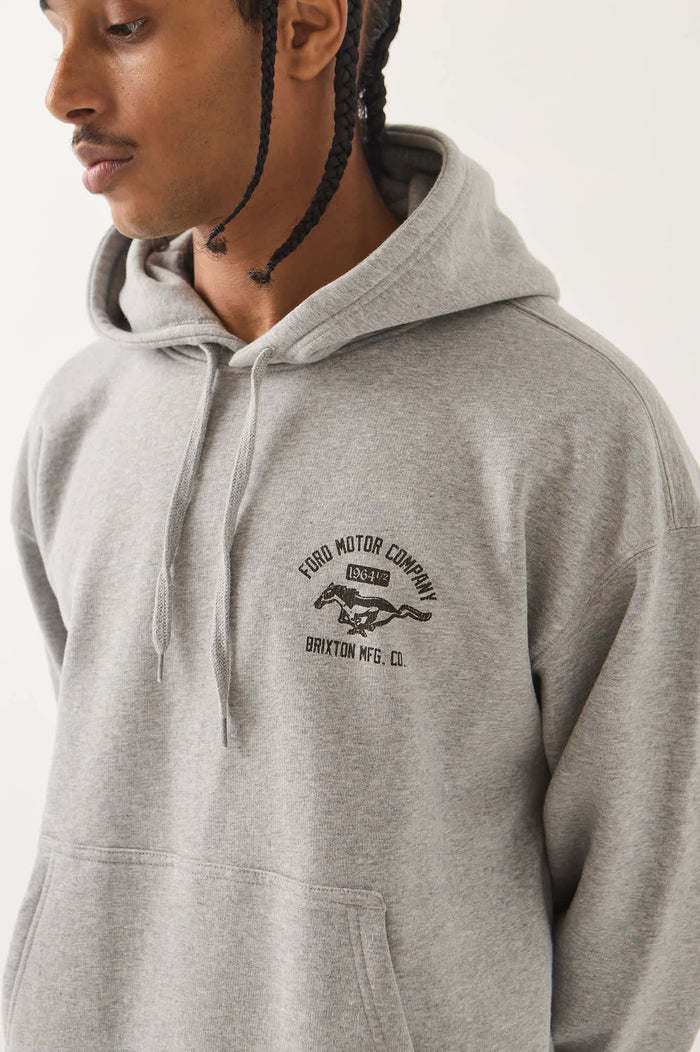 Men's Ford Mustang Hood in the color Heather Grey - Additional Fit image