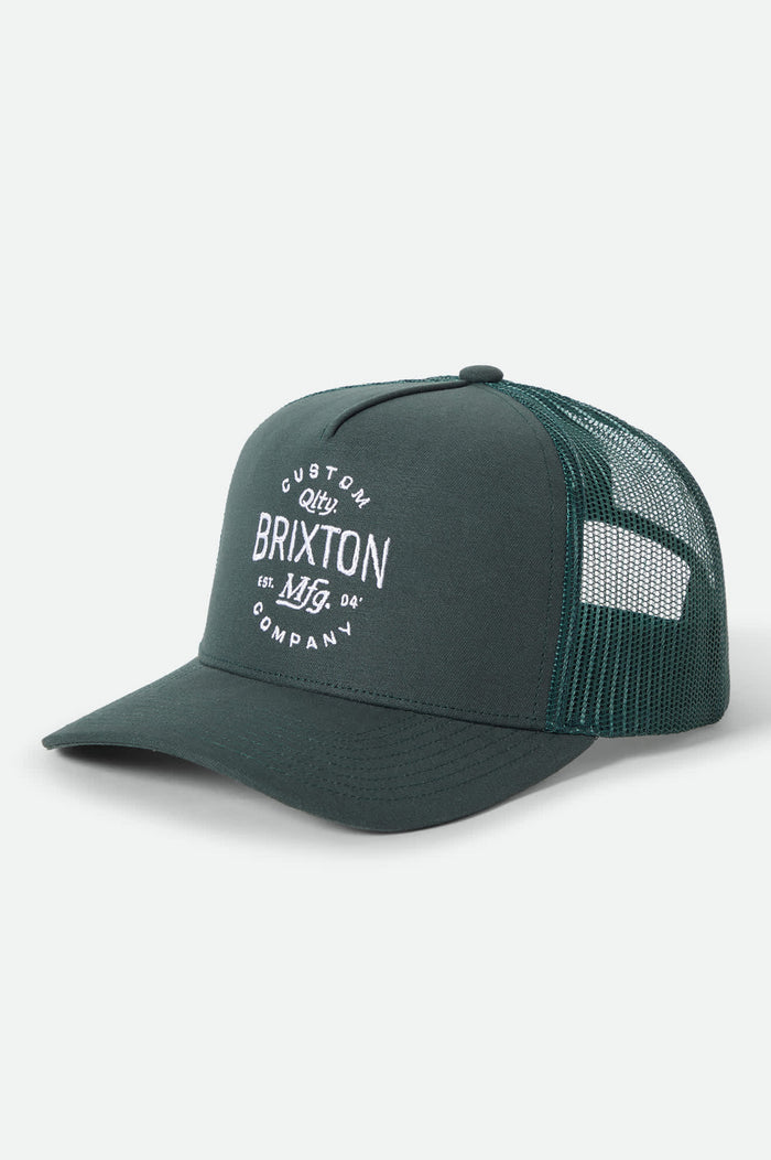 Unisex Fremont Netplus Trucker Hat in the color Primal Green/Primal Green - Front Product View