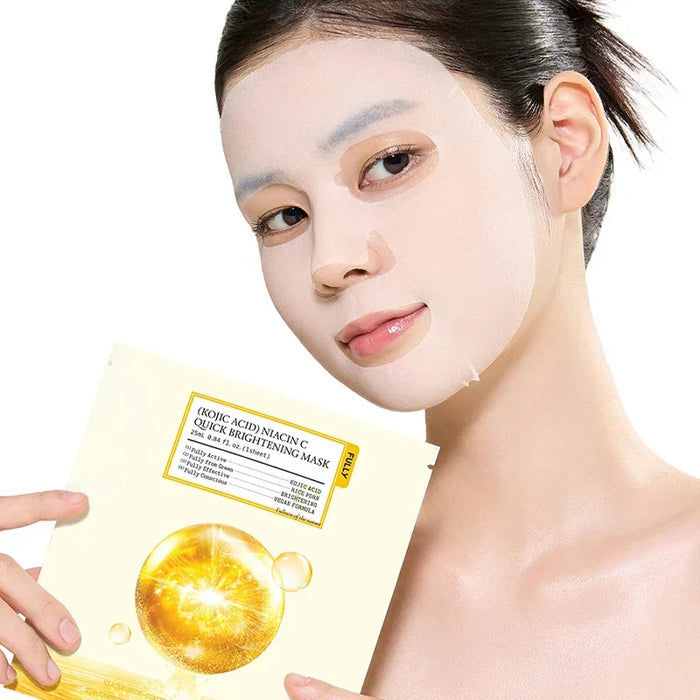 [FULLY] Kojic Acid Niacin C Quick Brightening Mask 25ml*4EA