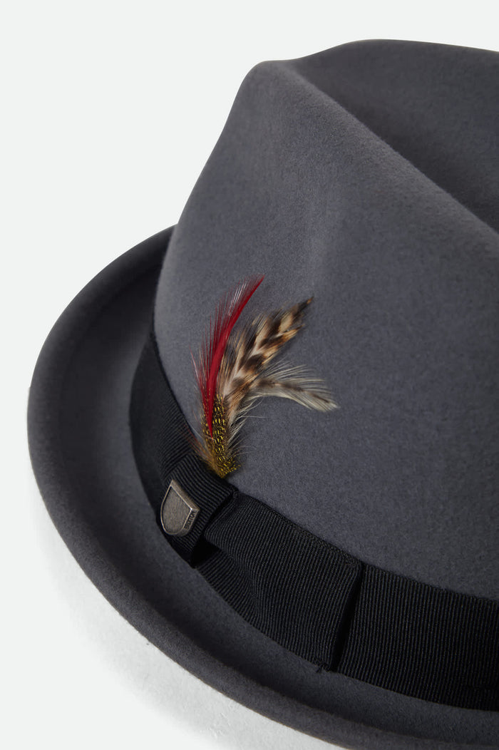 Unisex Gain Fedora in the color Future Grey - Additional Laydown image