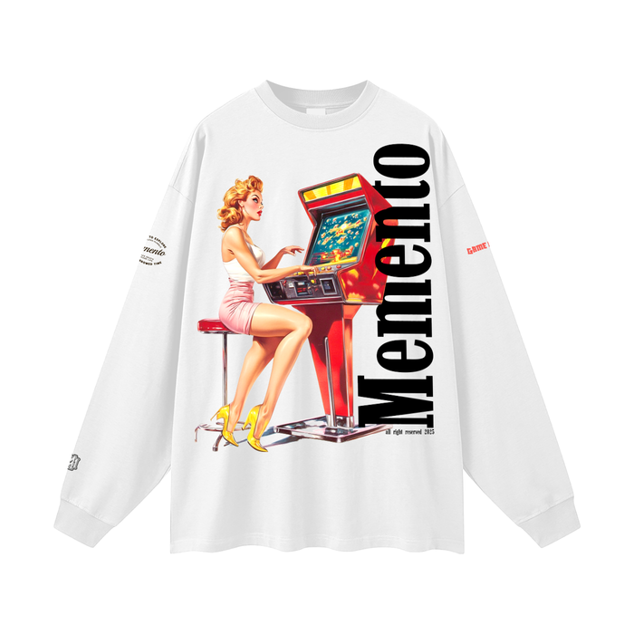 Oversized Unisex Long Sleeve T-Shirt - Memento Mori Clothing