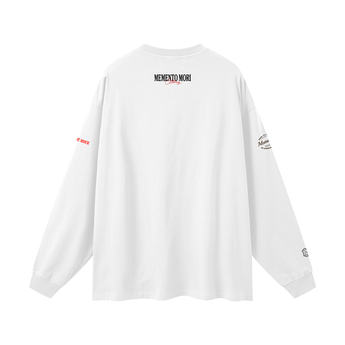Oversized Unisex Long Sleeve T-Shirt - Memento Mori Clothing