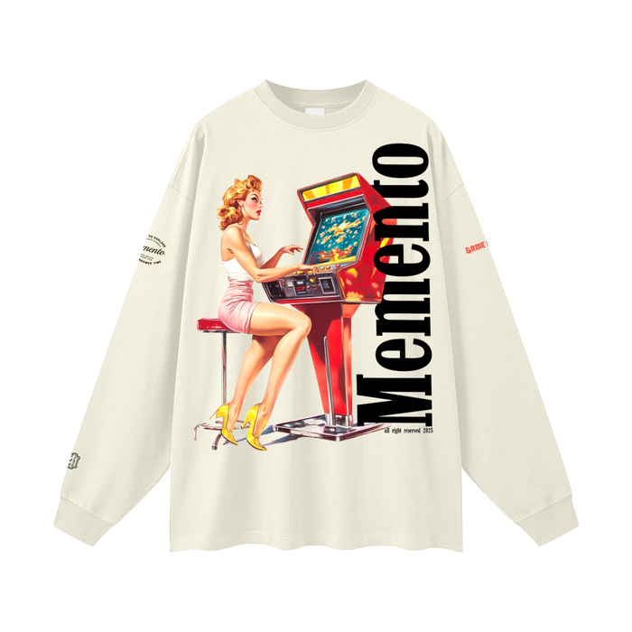 Oversized Unisex Long Sleeve T-Shirt - Memento Mori Clothing