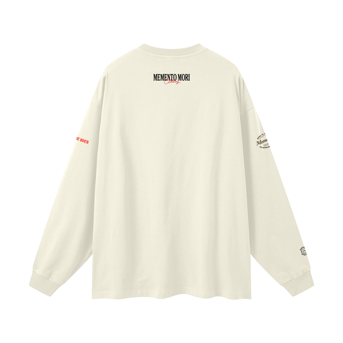 Oversized Unisex Long Sleeve T-Shirt - Memento Mori Clothing