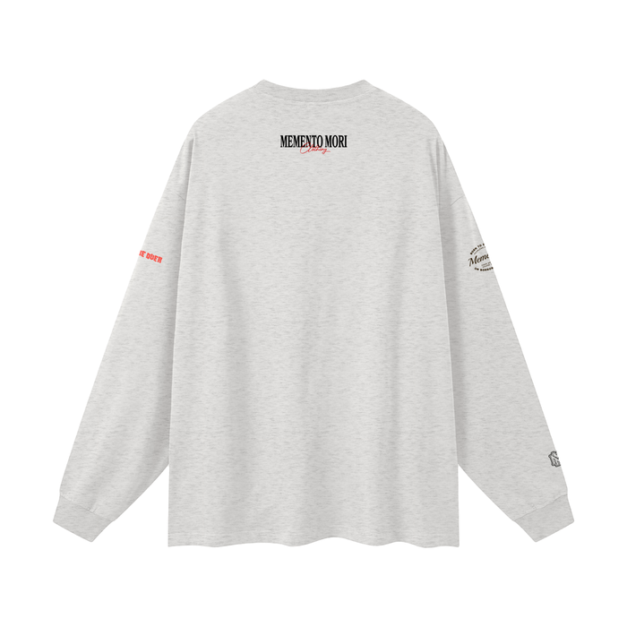 Oversized Unisex Long Sleeve T-Shirt - Memento Mori Clothing