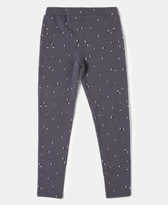 Super Combed Cotton Elastane French Terry Printed Jeggings - Periscope Print-2