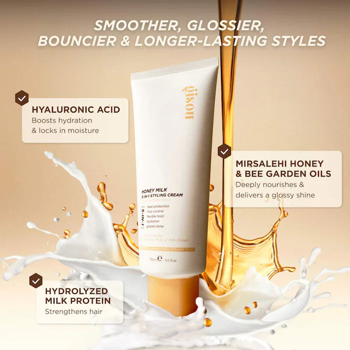 Gisou Honey Milk 5-In-1 Styling Cream 150Ml