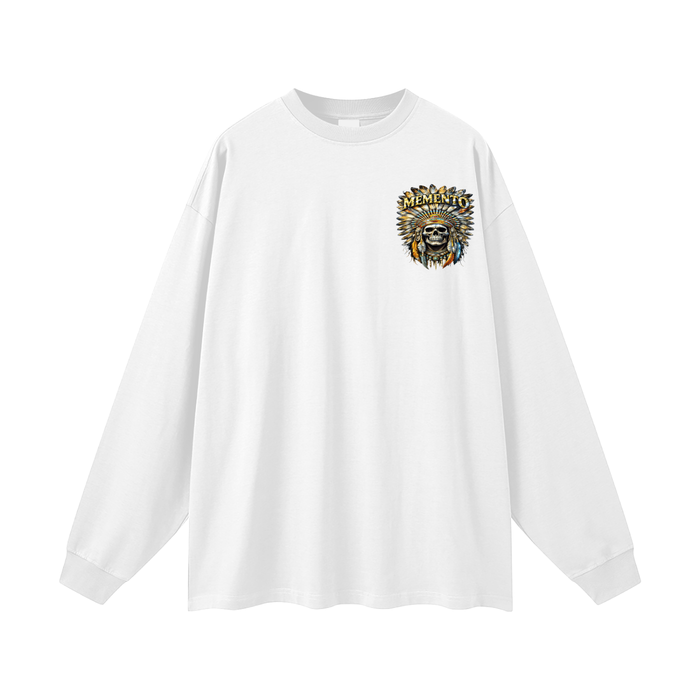 Golden Chief Oversized Unisex Long Sleeve T-Shirt - Memento Mori Clothing