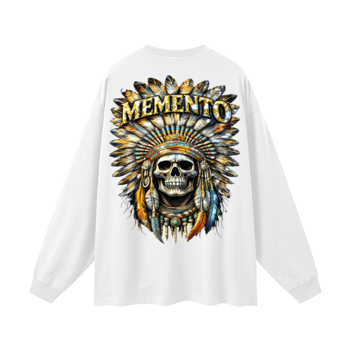 Golden Chief Oversized Unisex Long Sleeve T-Shirt - Memento Mori Clothing