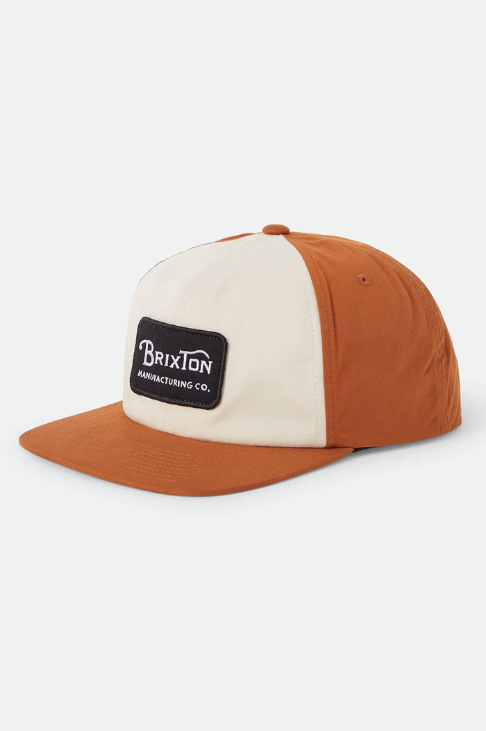 Men's Grade Snapback in the color Whitecap/Caramel - Front Product View