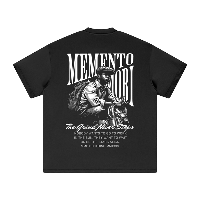 Grind Never Stops Heavyweight T-Shirt - Memento Mori Clothing