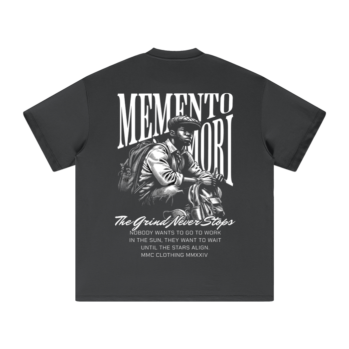 Grind Never Stops Heavyweight T-Shirt - Memento Mori Clothing