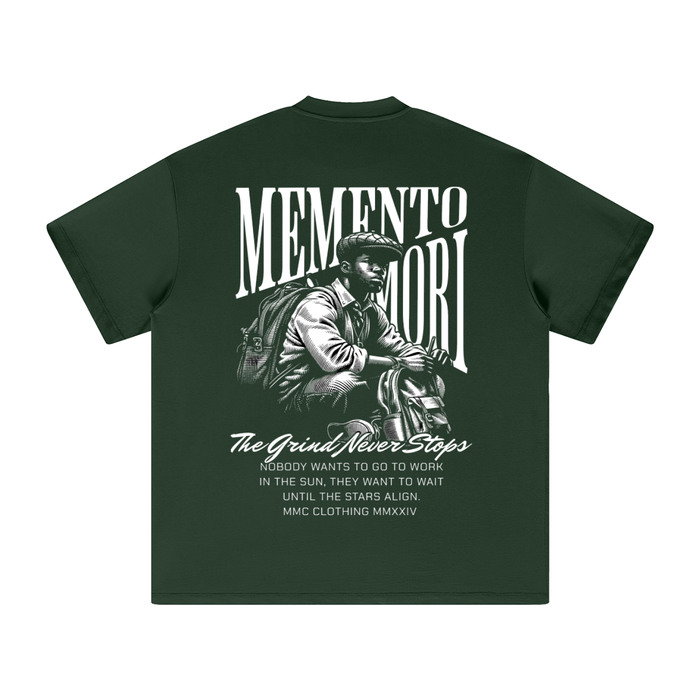 Grind Never Stops Heavyweight T-Shirt - Memento Mori Clothing