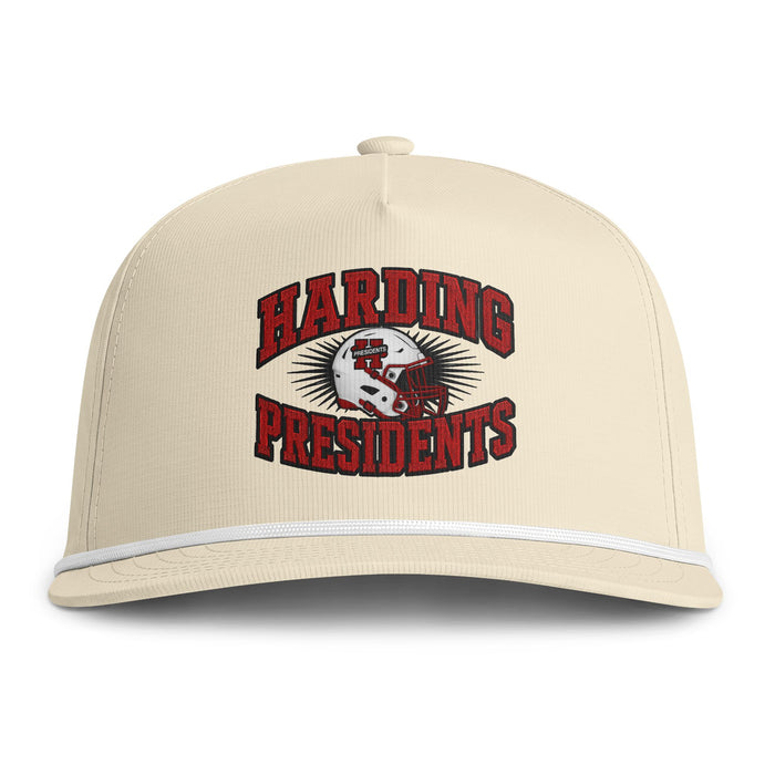 Harding Presidents Football Rope Cap — Vintage Team Logo Hat