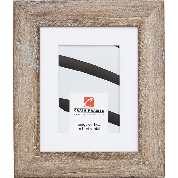 Hatteras 2", Boho Rustic Beachwood Matted Picture Frame