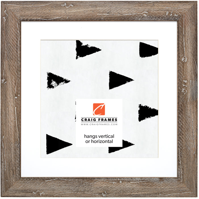 Hatteras 2", Boho Rustic Beachwood Matted Picture Frame