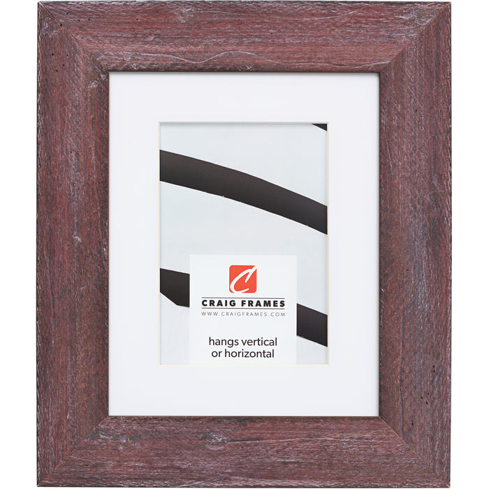Hatteras 2", Boho Rustic Red Matted Picture Frame