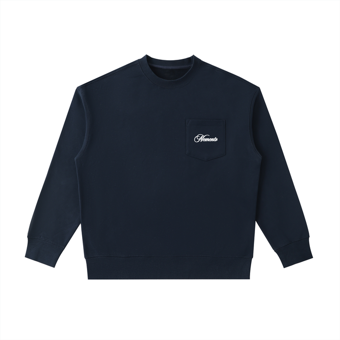 Heavyweight Patch Pocket Crewneck Sweatshirt - Memento Mori Clothing