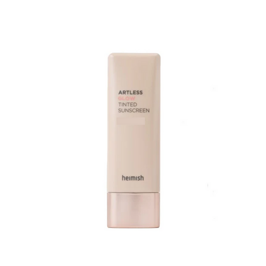 HEIMISH Artless Glow Tinted Cream Shine Beige is a multi-functional tinted cream that combines hydration, sun protection, and a natural glow. Formulated with Niacinamide for brightening and Adenosine for anti-aging care, it evens out skin tone while delivering a radiant, dewy finish. Enriched with Pearl Extract and botanical ingredients like Rosa Canina Fruit Extract and Thyme Leaf Extract, it nourishes and soothes the skin. Perfect for daily wear, this tinted cream provides lightweight coverage