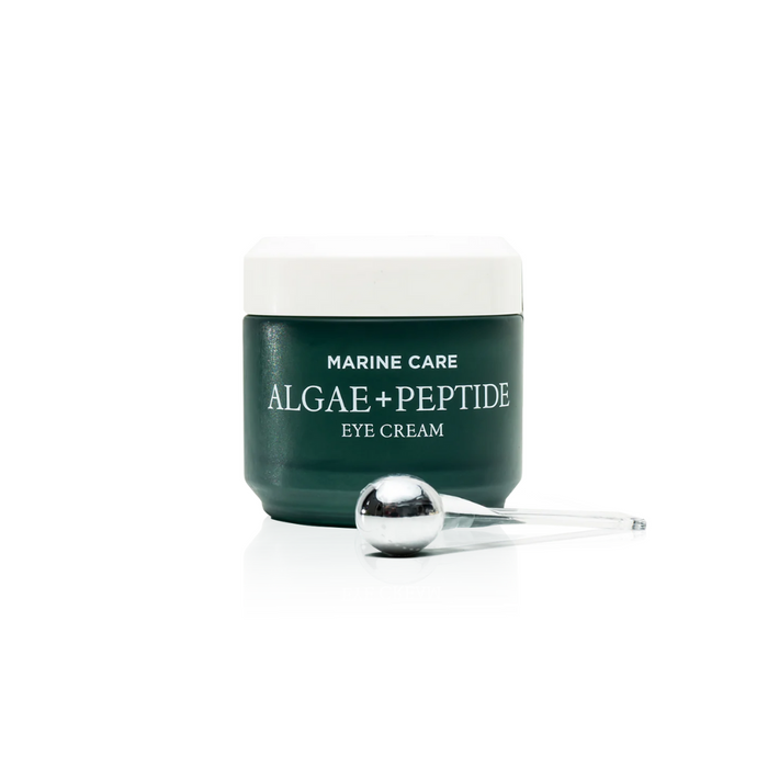 HEIMISH Marine Care Algae+Peptide Eye Cream is a nourishing eye cream enriched with marine algae extracts and peptides to target signs of aging around the delicate eye area. It helps reduce the appearance of fine lines, wrinkles, and puffiness while providing deep hydration with ingredients like Sodium Hyaluronate and Shea Butter. The addition of Niacinamide brightens the under-eye area, leaving the skin looking refreshed and revitalized. Ideal for improving skin elasticity and achieving a youth