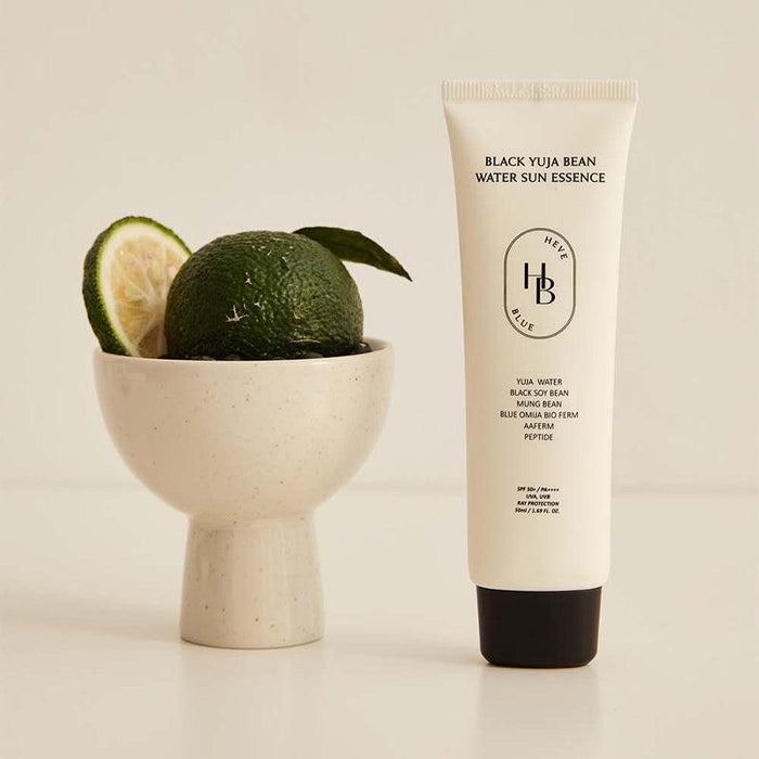 [HEVE BLUE] Black Yuja Bean Water Sun Essence SPF 50+ PA++++ 50ml - Ballagrio