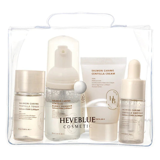 [HEVE BLUE] Salmon Caring Centella Special Travel Kit Bag 1EA - Ballagrio