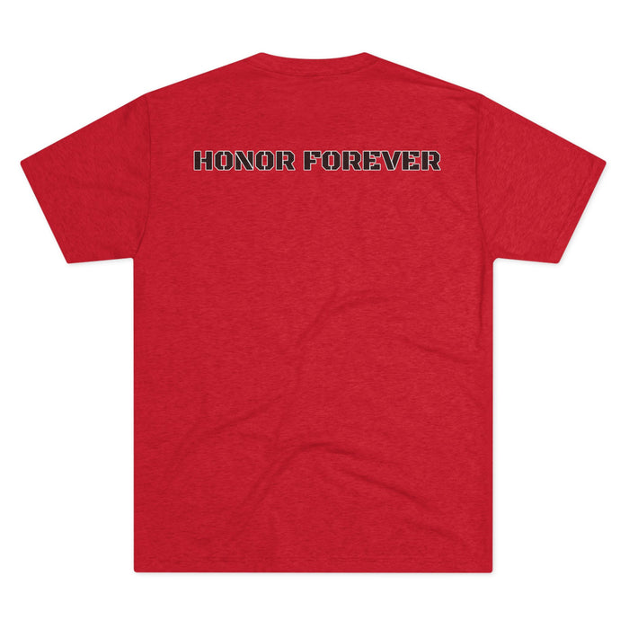 Honor Forever Crew Tee — Harding Script Chest & "Honor Forever" Back Graphic