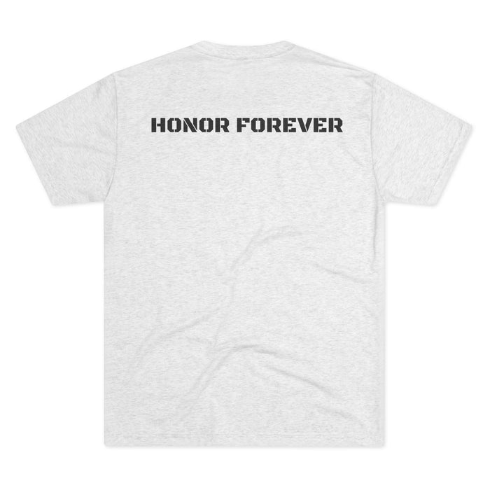 Honor Forever Crew Tee — Harding Script Chest & "Honor Forever" Back Graphic