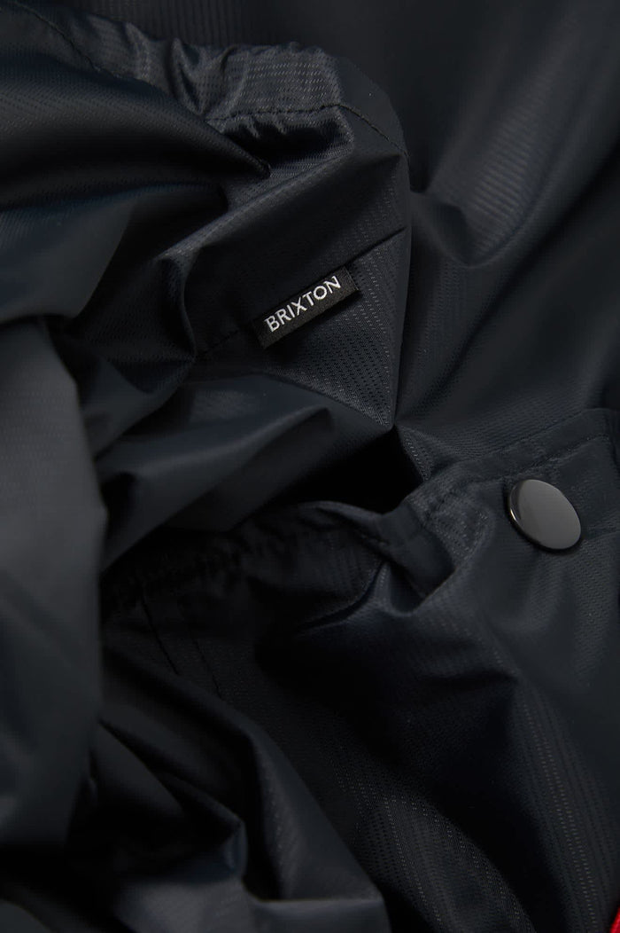 Men's Hooded Claxton Lightweight Jacket in the color Black - Additional Laydown image