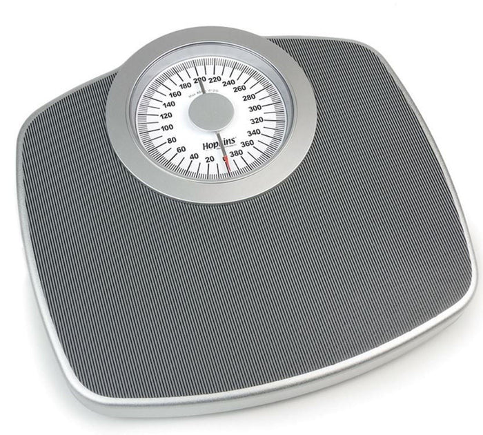 Hopkins Floor Scale, Analog Dial, 400 lb Capacity, Gray - 689401-Single - LL Medico