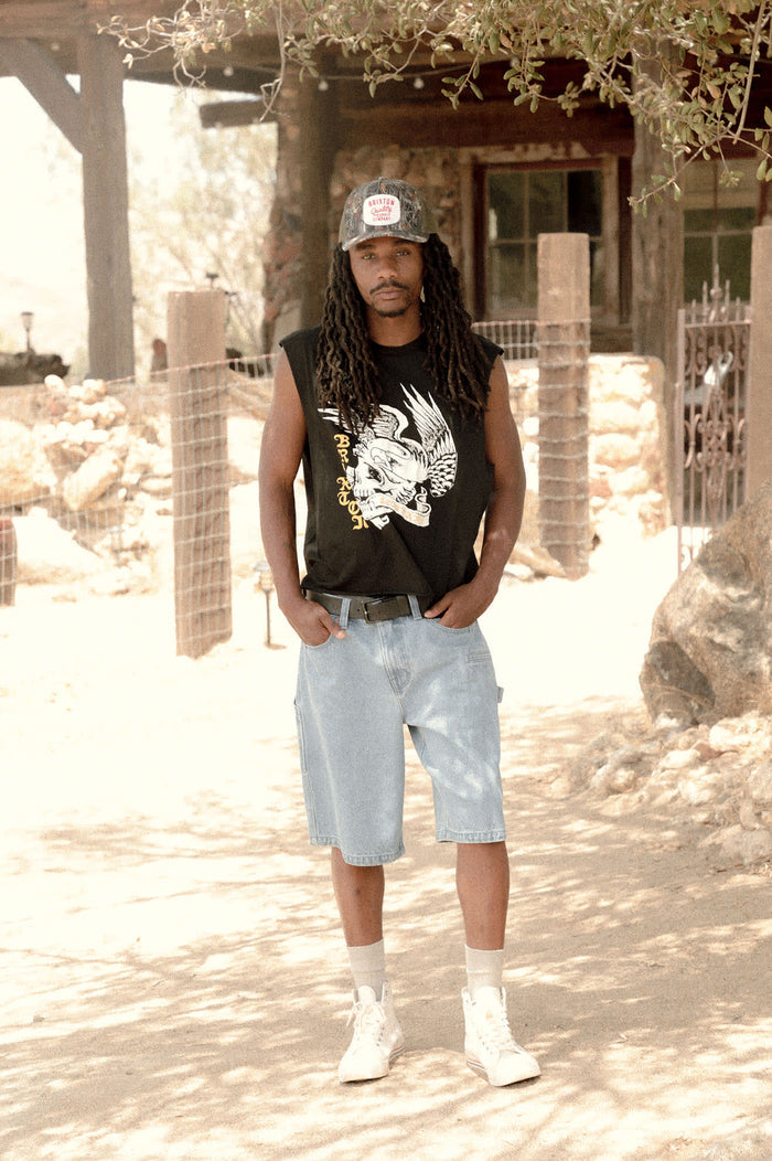 Unisex Hubal Netplus Trucker Hat in the color Tree Camo/Olive - Men's Lifestyle image