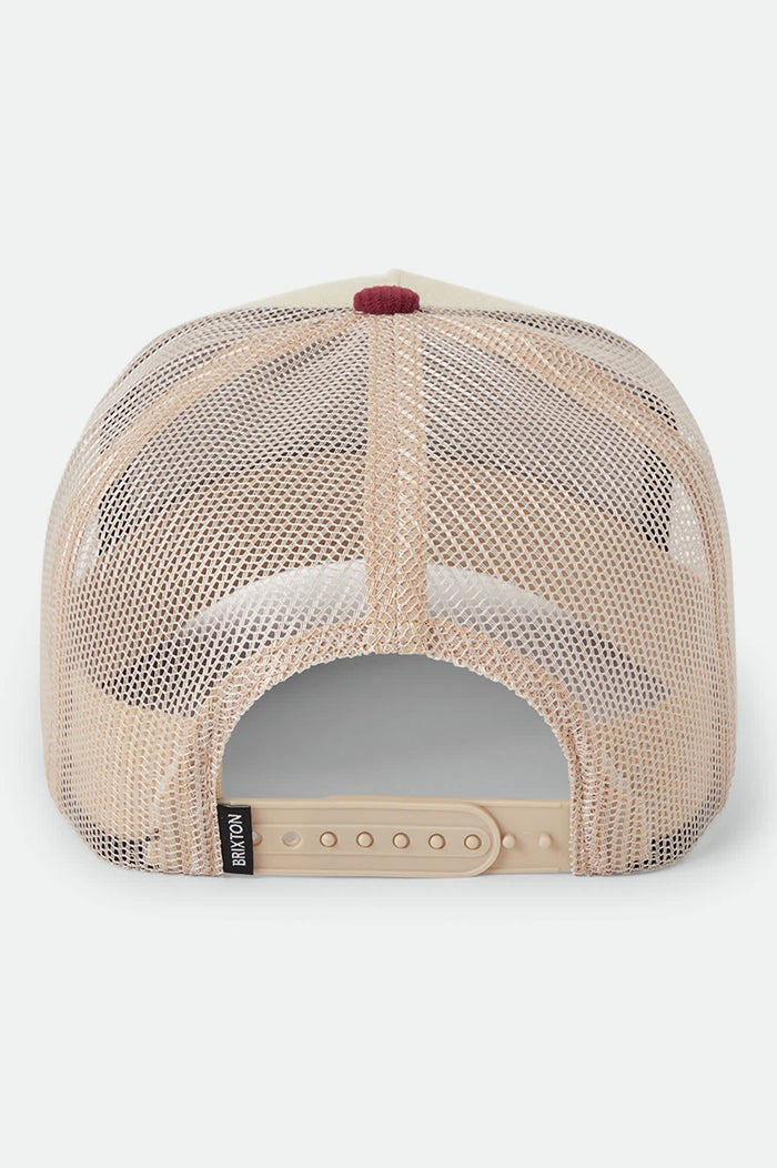 Hubal Trucker Hat - Oatmeal/Dark Brick Corduroy