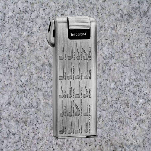 IM Corona: Pipe Lighters: PIPEMASTER PEWTER w/ PIPE SHAPES